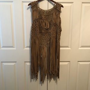 Studded Tassel Vest/Cadigan